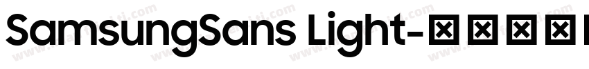 SamsungSans Light字体转换